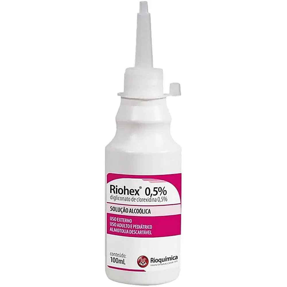 RIOHEX 0,5% SOLUÇÃO ALCOÓLICA 100 ML - RIOQUÍMICA