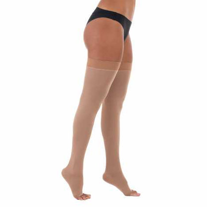 MEIA DE COMPRESSÃO COMFORTLINE 20-30MMHG AGH 7/8 PÉ ABERTO BEGE - VENOSAN