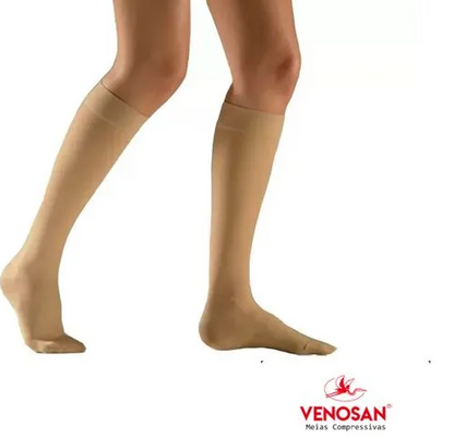 MEIA DE COMPRESSÃO 6000 20-30 MMHG  AD 3/4 PÉ FECHADO - VENOSAN