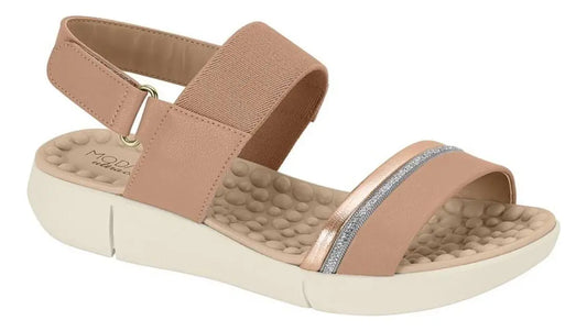 SANDÁLIA FEMININA CRISTAL  NUDE - MODARE