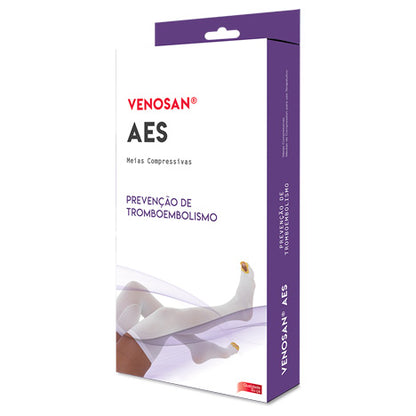 MEIA DE COMPRESSÃO ANTITROMBO AES  18MMHG AD 3/4  PÉ ABERTO - VENOSAN