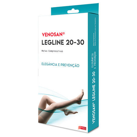MEIA CALÇA DE COMPRESSÃO LEGLINE 20-30 MMHG AT PÉ ABERTO - VENOSAN