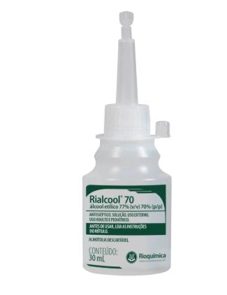 ÁLCOOL  70% 30ML -  RIOQUIMICA