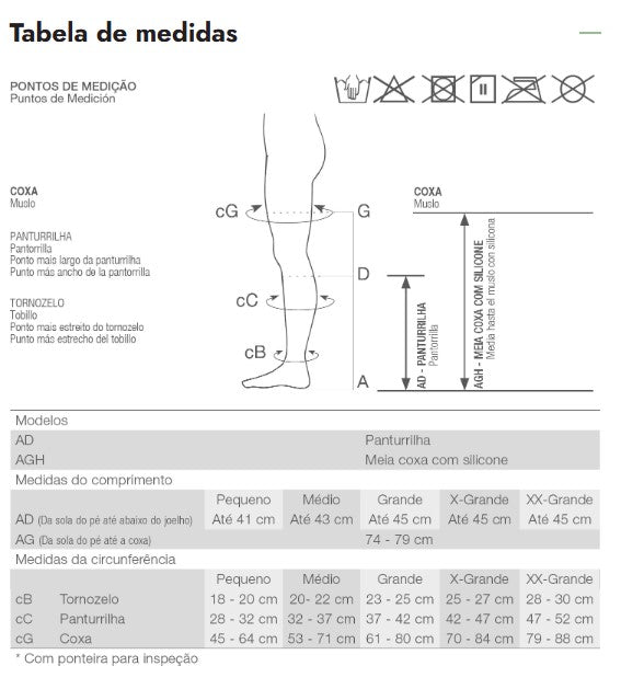 MEIA DE COMPRESSÃO ANTITROMBO AES 18MMHG AGH 7/8  PÉ ABERTO - VENOSAN