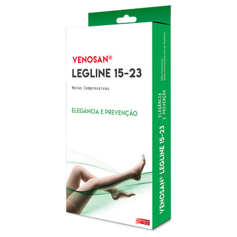 MEIA DE COMPRESSÃO LEGLINE 15-23 MMHG AD 3/4 PÉ ABERTO OLINDA  - VENOSAN